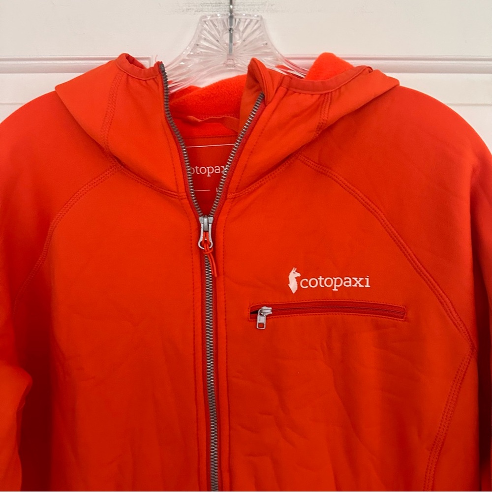 Cotopaxi Orange Hooded Sweatshirt Zip Up Hoodie Jacket Size Large L - Picture 2 of 12